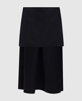 Prada Чорна спідниця міні із шовку P101UG393