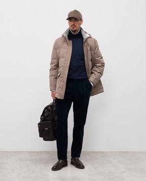 Brunello Cucinelli Гольф из шерсти и кашемира синего цвета M2400103