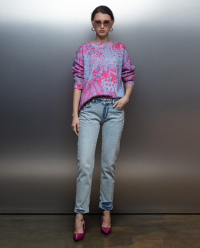 Versace Jeans Couture Блакитні джинси з патчем логотипа 76HAB5S1CDW95