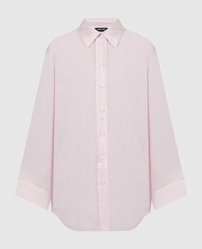 ANNECLAIRE Розовая рубашка из льна D0616670