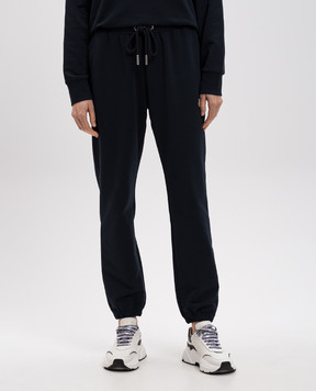 Moncler Сині джогери з нашивкою логотипа K10938H0000989A1K