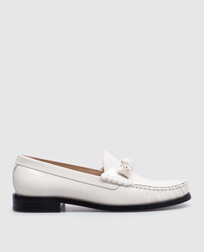 Stuart Weitzman Білі шкіряні лофери ROSIE SK173