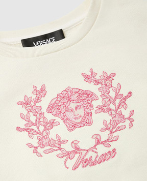 Versace Дитячий бежевий світшот Medusa Crest 10181951A14882