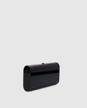 Dolce&Gabbana Черный клатч Dolce Box с фактурным логотипом BB7622AU640