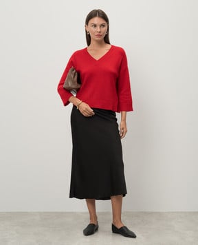 Max Mara Weekend Червоний пуловер LEVA з кашеміру LEVA