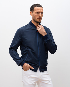 Kiton Синя вітровка UBLMSEAK0750F