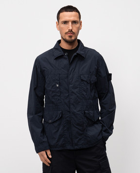 Stone Island Синяя ветровка с логотипом K1S154100033S00F6