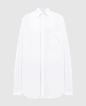Vetements Белая рубашка в логотип шаблон. UA66SH400W
