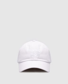 Vilebrequin Біла кепка Capson з вишивкою логотипа PSNU2401