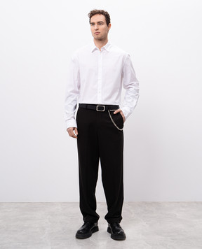Ann Demeulemeester Белая рубашка Haaken B0010522FA555