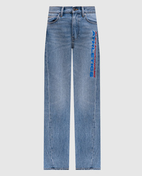 Alexander Wang Синие джинсы с принтом логотипа 4DC2254767