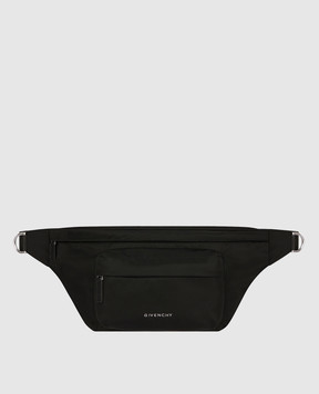 Givenchy Чорна поясна сумка Essential U з логотипом BKU01ZK1D2