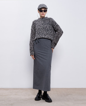 Max Mara Weekend Сіра спідниця FURETTO FURETTO