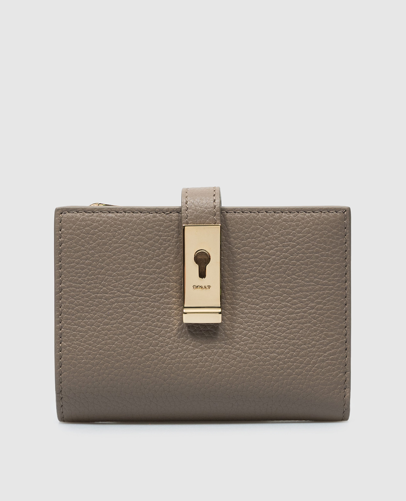 

Бежевое кожаное портмоне, Бежевый, Портмоне