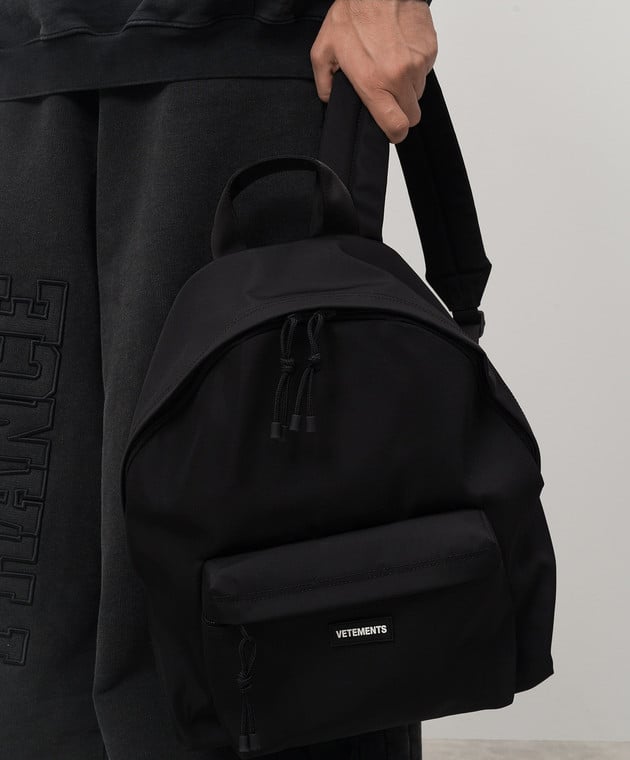 Vetements - Black backpack with logo UA65BA120B - buy with European  delivery at Symbol