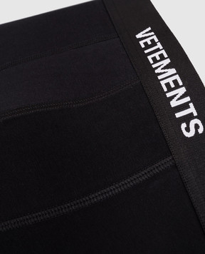 Vetements Черные трусы-боксеры с логотипом MA66UN100B