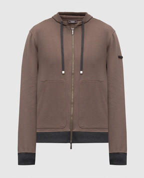 Peserico Коричневая спортивная куртка с логотипом R57011J00081D