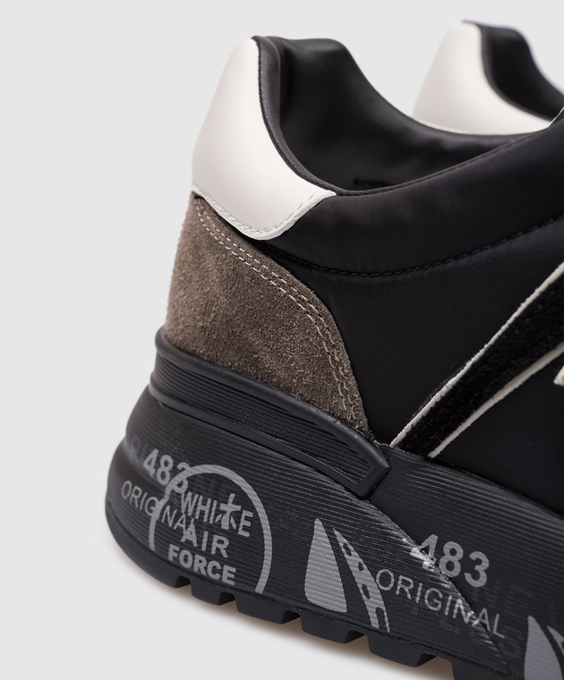 Premiata Черные комбинированные кроссовки Lander LANDER изображение 5