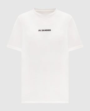 Jil Sander Біла футболка з принтом логотипа J40GC0118J20103