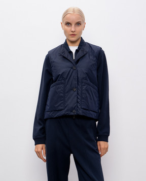 Woolrich Синий жилет прямого кроя CFWWVE2000FRUT5004