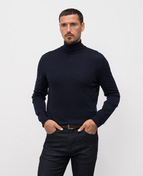 Canali Синий гольф из шерсти MK01149C0002