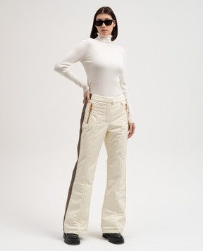 Balmain Жовті гірськолижні штани з логотипом BF2PR030XH66