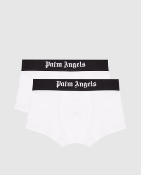 Palm Angels Набор белых трусов-боксеров с логотипом. PMUH009S25FAB001
