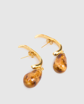 House of Fou Сережки Amber з позолотою 22 карат HOOK