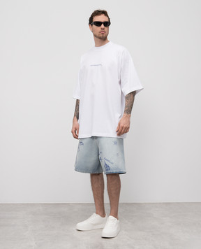Vetements Біла футболка з логотипом UA66TR735W