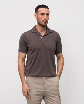Brunello Cucinelli Коричневе поло M29800185