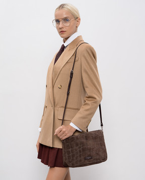 Gianni Chiarini Коричнева замшева сумка Daino BS10225CMCOCCO