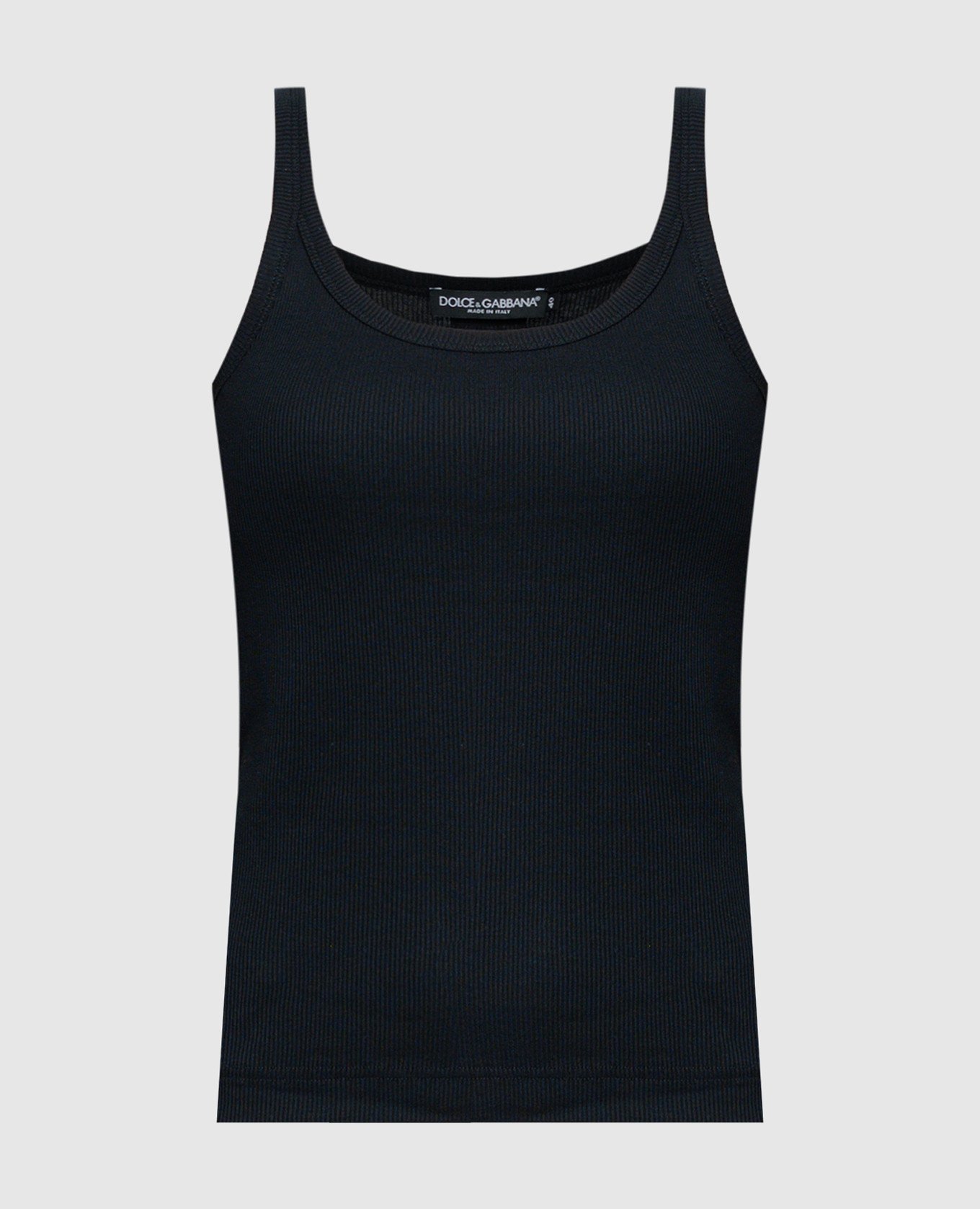 Black top with logo patch