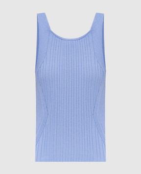 Twinset Блакитний топ в рубчик 251LL3FCC