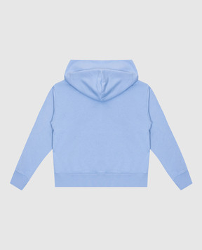 Woolrich Детское голубое худи с принтом логотипа CFWKSW0188FRUT3719