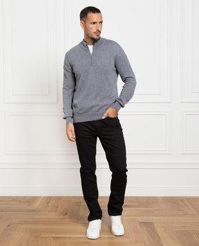Cashmere&Whiskey Сірий джемпер з кашеміру MU8661312341R46XL
