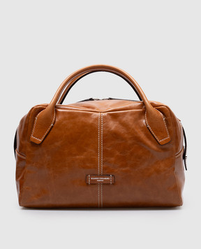 Gianni Chiarini Коричнева шкіряна сумка-боулер Emily BS11301INTY