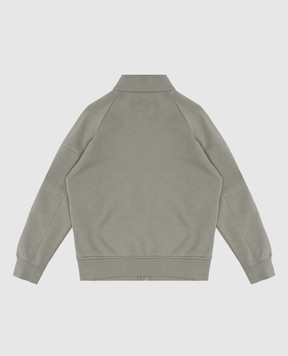 C.P. Company Детская зеленая спортивная куртка с патчем логотипа CMF00JLCA6918