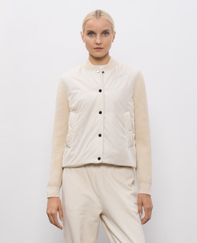 Woolrich Бежевая куртка с нашивкой логотипа CFWWOU2051FRUT5004