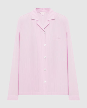 Dore & Rose Розовая пижамная рубашка в полоску LONGSLEEVESTRIPEDPJTOP
