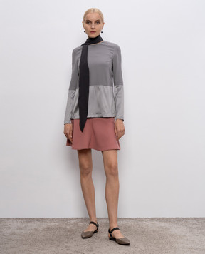 Brunello Cucinelli Розовая юбка с шерстью MP005G2540