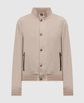 ISAIA Бежева куртка з кашеміру SW728398111