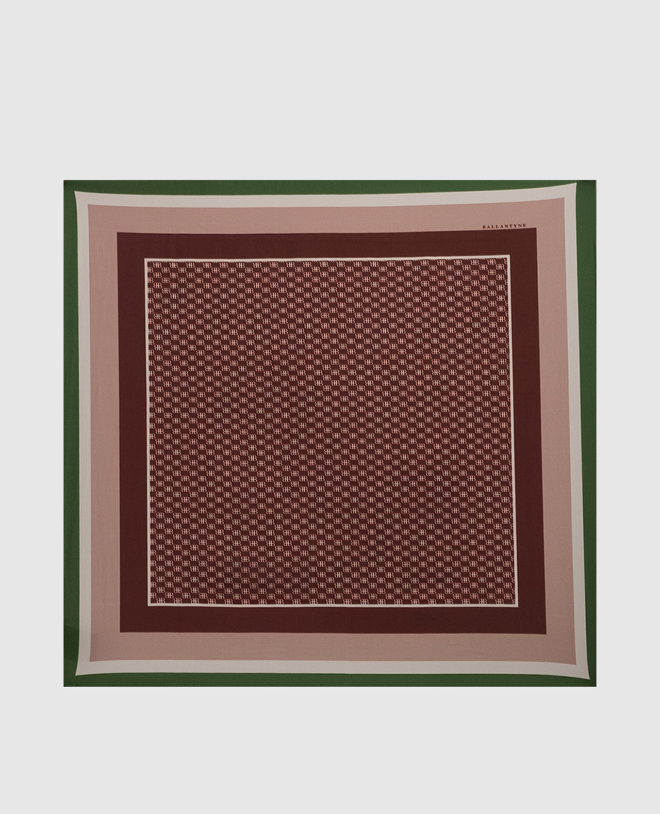 

Бордовый платок из шелка с узором, Платки