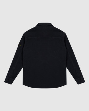 Stone Island Дитяча синя сорочка з логотипом K2S161200004S020214