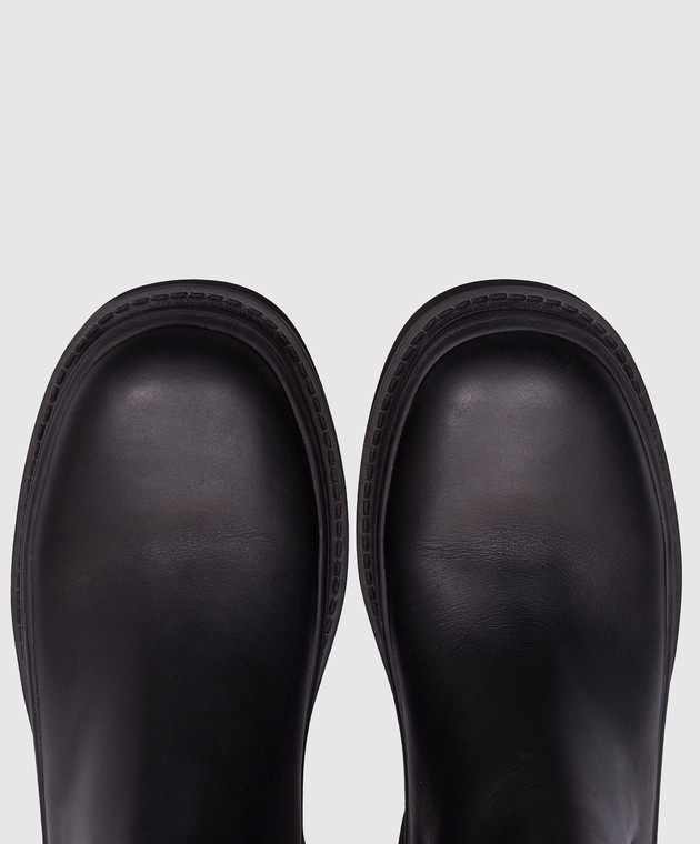 Christian Dior Чорні шкіряні челсі Trial KCI712VEA зображення 4