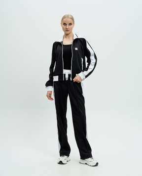 Dolce&Gabbana Черные спортивные брюки с вышивкой логотипа FTC94ZGDCX8