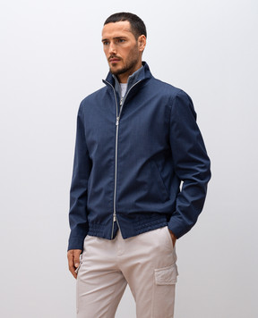 Brunello Cucinelli Синяя куртка из шерсти MM4506424
