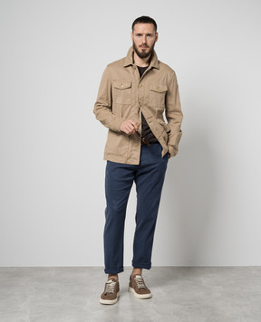 Canali Коричнева куртка SG02988O30458