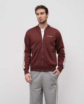 Palm Angels Бордова спортивна куртка з логотипом PMBD061S25FAB001