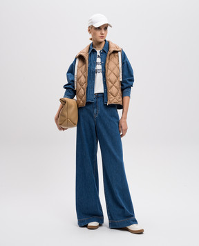 Max Mara Weekend Синя укорочена джинсова сорочка ZEMIRA ZEMIRA