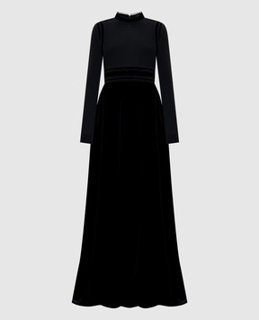 Lanvin Черное платье с бархатом RWDR21942850